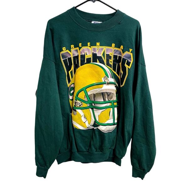 Vintage 90s Men's Green Bay Packers NFL Football Team Crewneck Sweater Size 2XL - Picture 1 of 5